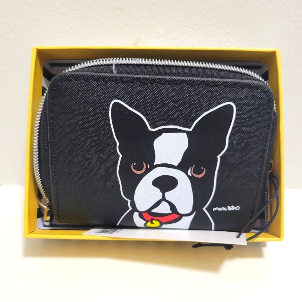 Marc Tetro Boston Terrier Wallet / Wristlet--New in Box